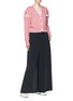Figure View - Click To Enlarge - ADEAM - Tie cold shoulder cropped cardigan