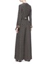 Figure View - Click To Enlarge - SABYASACHI - Embellished cuff floral print belted silk georgette jumpsuit