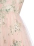 Detail View - Click To Enlarge - SABYASACHI - Tulle overlay silk floral jacquard dress
