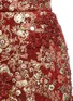 Detail View - Click To Enlarge - SABYASACHI - Floral embellished tulle overlay velvet skirt