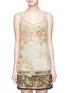 Main View - Click To Enlarge - SABYASACHI - Tropical floral embellished tulle sleeveless top