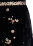 Detail View - Click To Enlarge - SABYASACHI - Floral embellished velvet and tulle midi skirt