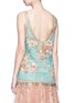 SABYASACHI - Tropical floral embellished tulle sleeveless top