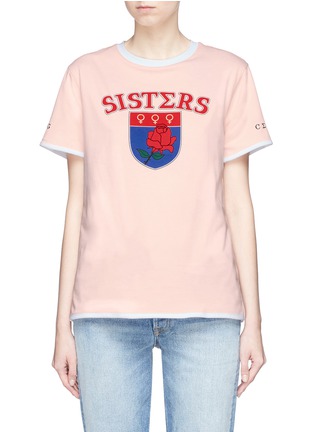 Main View - Click To Enlarge - OPENING CEREMONY - 'Sisters' print reversible T-shirt
