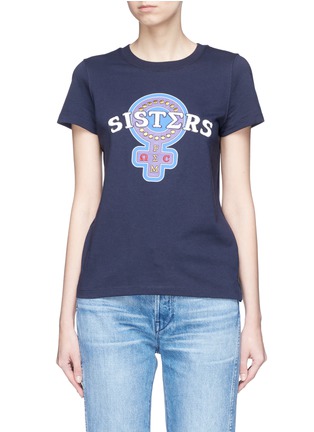 Main View - Click To Enlarge - OPENING CEREMONY - 'Sisters' appliqué T-shirt