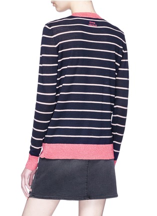 Back View - Click To Enlarge - ÊTRE CÉCILE - 'Frenchie' stripe Merino wool blend sweater