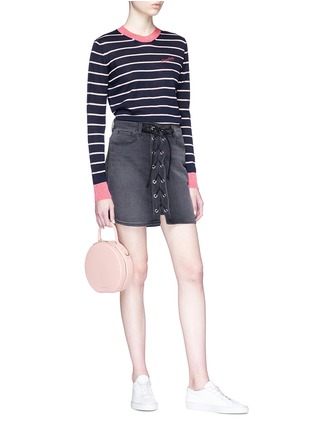 Figure View - Click To Enlarge - ÊTRE CÉCILE - 'Frenchie' stripe Merino wool blend sweater