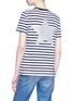 Back View - Click To Enlarge - ÊTRE CÉCILE - 'Frenchie' glitter star print stripe T-shirt