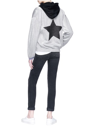 Figure View - Click To Enlarge - ÊTRE CÉCILE - 'Frenchie' glitter star lurex bomber jacket
