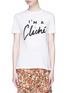 Main View - Click To Enlarge - ÊTRE CÉCILE - 'I'm A Cliché' slogan print T-shirt