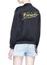 Back View - Click To Enlarge - ÊTRE CÉCILE - 'Cecile Goes Bananas' slogan embroidered bomber jacket