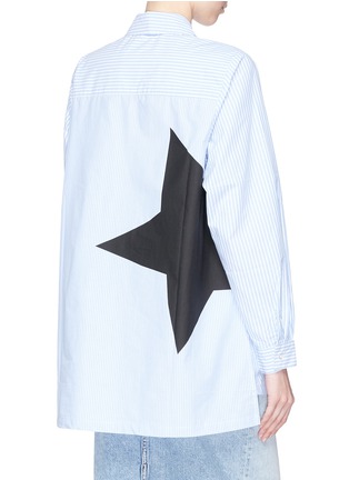 Back View - Click To Enlarge - ÊTRE CÉCILE - 'Frenchie' star print stripe poplin shirt