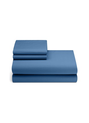 Main View - Click To Enlarge - LANE CRAWFORD - Organic cotton queen size duvet set – Blue