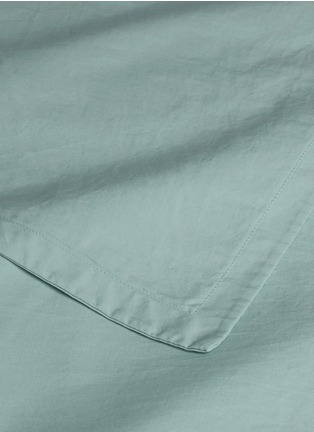 Detail View - Click To Enlarge - LANE CRAWFORD - Organic cotton queen size duvet set – Green
