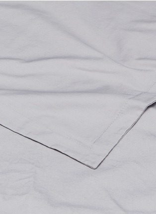 Detail View - Click To Enlarge - LANE CRAWFORD - Organic cotton queen size duvet set – Grey