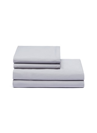 Main View - Click To Enlarge - LANE CRAWFORD - Organic cotton queen size duvet set – Grey