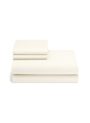 Main View - Click To Enlarge - LANE CRAWFORD - Organic cotton queen size duvet set – Ivory