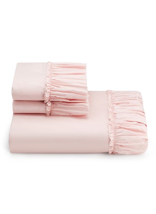 Main View - Click To Enlarge - LANE CRAWFORD - Frill king size bedspread set – Pink
