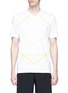 Main View - Click To Enlarge - BLACKBARRETT - Geometric print V-neck T-shirt
