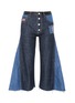Main View - Click To Enlarge - SONIA RYKIEL - Mix patch contrast panel cropped flared jeans