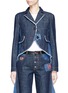 Main View - Click To Enlarge - SONIA RYKIEL - Mix patch contrast panel denim jacket