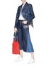 Figure View - Click To Enlarge - SONIA RYKIEL - Mix patch contrast panel denim jacket