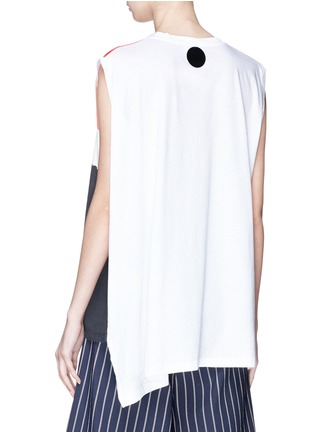Back View - Click To Enlarge - SONIA RYKIEL - 'Secret' slogan print colourblock sleeveless T-shirt