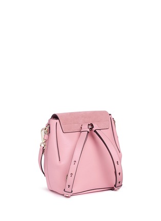 Detail View - Click To Enlarge - CHLOÉ - 'Faye' small suede flap leather backpack