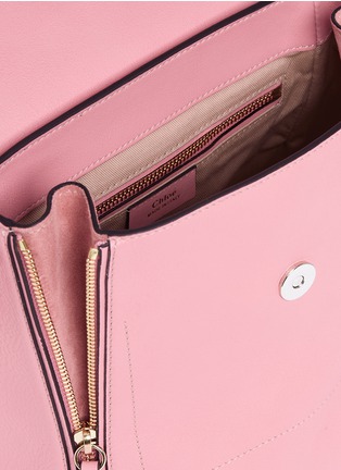 Detail View - Click To Enlarge - CHLOÉ - 'Faye' small suede flap leather backpack