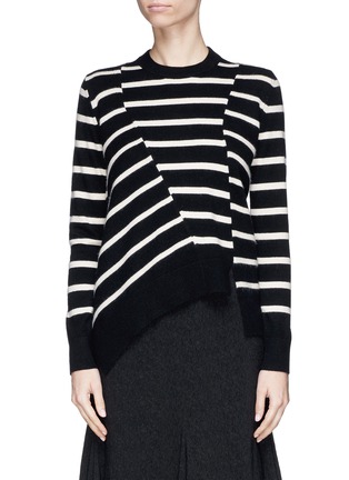 Main View - Click To Enlarge - PROENZA SCHOULER - Asymmetric stripe sweater