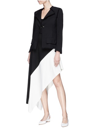 Figure View - Click To Enlarge - PROENZA SCHOULER - Frayed suiting blazer