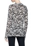 Back View - Click To Enlarge - PROENZA SCHOULER - Floral print long sleeve T-shirt