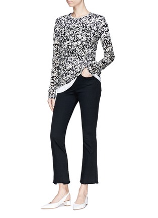 Figure View - Click To Enlarge - PROENZA SCHOULER - Floral print long sleeve T-shirt