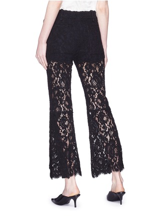 Back View - Click To Enlarge - PROENZA SCHOULER - Corded lace flared pants