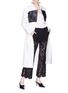 Figure View - Click To Enlarge - PROENZA SCHOULER - Corded lace flared pants