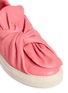 Detail View - Click To Enlarge - PORTS 1961 - Twist bow leather sneakers