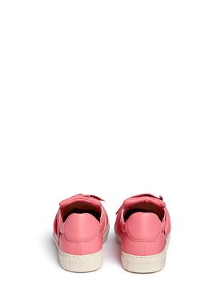 Back View - Click To Enlarge - PORTS 1961 - Twist bow leather sneakers