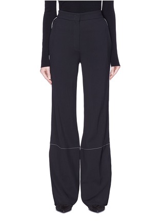 Main View - Click To Enlarge - PROENZA SCHOULER - Stripe outseam wide leg suiting pants