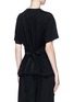 Back View - Click To Enlarge - PROENZA SCHOULER - Tie back T-shirt