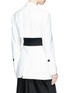 Back View - Click To Enlarge - PROENZA SCHOULER - Single breasted cutout waist blazer