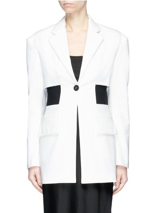Main View - Click To Enlarge - PROENZA SCHOULER - Single breasted cutout waist blazer