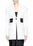 Main View - Click To Enlarge - PROENZA SCHOULER - Single breasted cutout waist blazer