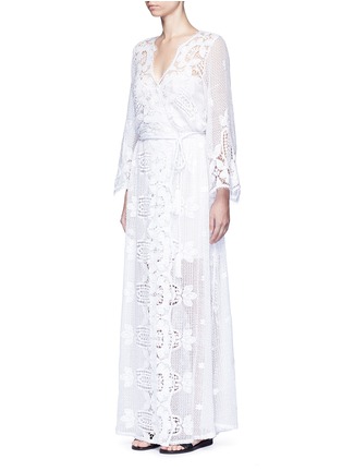 Front View - Click To Enlarge - MIGUELINA - 'Lucinda' scalloped lace maxi dress