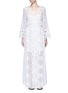 Main View - Click To Enlarge - MIGUELINA - 'Lucinda' scalloped lace maxi dress