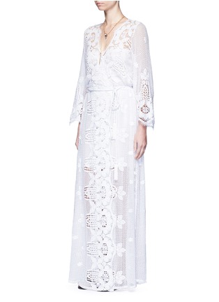 Figure View - Click To Enlarge - MIGUELINA - 'Lucinda' scalloped lace maxi dress