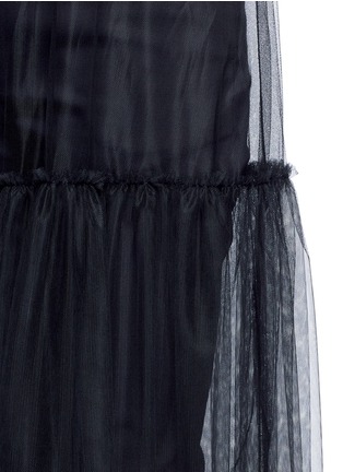 Detail View - Click To Enlarge - STELLA MCCARTNEY - Asymmetric ruffle tulle maxi dress