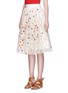 Front View - Click To Enlarge - ALICE & OLIVIA - 'Catrina' floral embellished tulle skirt