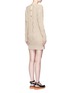 Back View - Click To Enlarge - STELLA MCCARTNEY - Squiggly cashmere-wool knit dress