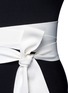 Detail View - Click To Enlarge - VALENTINO GARAVANI - Contrast sash waist dense knit dress