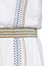 Detail View - Click To Enlarge - ALICE & OLIVIA - 'Jolene' embroidered stripe neck tie dress